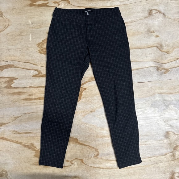 Ellen Tracy Pants - Ellen Tracy Pants Slim Leg Pull On Ankle‎ Houndstooth  Small